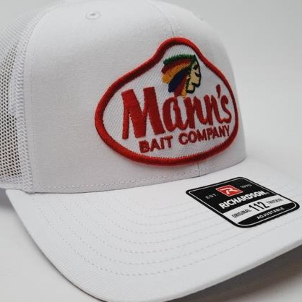 Fishing Outdoor Mann's Bait Company Richardson 112 Trucker Mesh Snapback Cap Hat